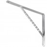 Wspornik półki wzmocniony stal srebrny 250x200mm mod. 21
