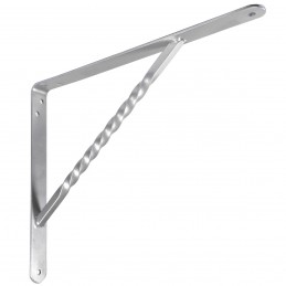 Wspornik półki wzmocniony stal srebrny 250x200mm mod. 21