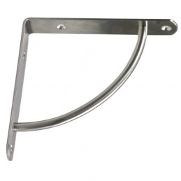 Wspornik półki wzmocniony stal nikiel satyna 170x170mm mod. 24