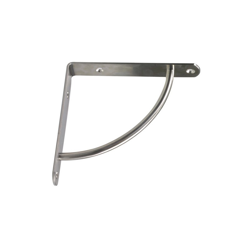 Wspornik półki wzmocniony stal nikiel satyna 170x170mm mod. 24