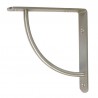 Wspornik półki wzmocniony stal nikiel satyna 170x170mm mod. 24
