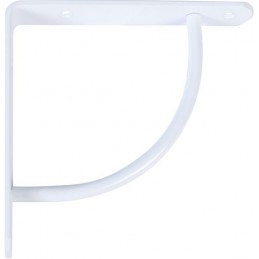 Wspornik półki wzmocniony stal biały 220x220mm mod. 24