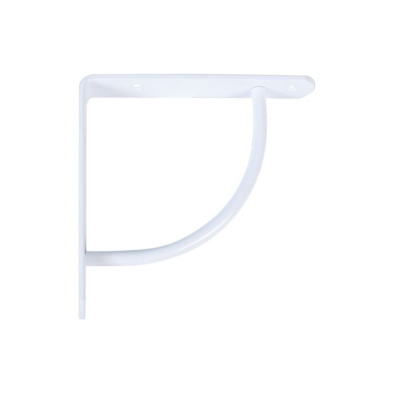 Wspornik półki wzmocniony stal biały 220x220mm mod. 24