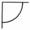 Wspornik półki wzmocniony stal czarny 220x220mm mod. 24