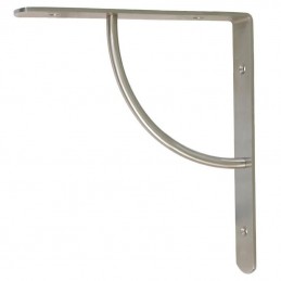 Wspornik półki wzmocniony stal nikiel satyna 220x220mm mod. 24