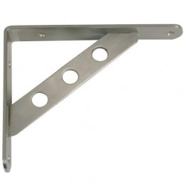 Wspornik półki wzmocniony stal nikiel satyna 200x160mm mod. 25