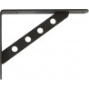 Wspornik półki wzmocniony stal czarny 250x190mm mod. 25