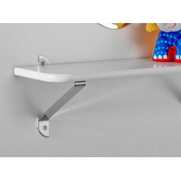 Wspornik półki stalowy biały 200x180mm mod. BELLUCCI
