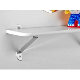 Wspornik półki stalowy chrom 200x180mm mod. BELLUCCI