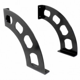 Wspornik półki stalowy czarny 190x180mm mod. BOOMERANG 20 2szt.