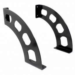 Wspornik półki stalowy czarny 190x180mm mod. BOOMERANG 20 2szt.