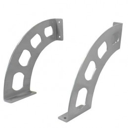 Wspornik półki stalowy srebrny 190x180mm mod. BOOMERANG 20 2szt.