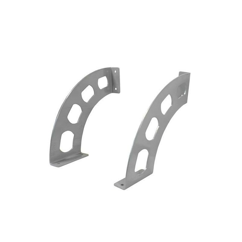 Wspornik półki stalowy srebrny 190x180mm mod. BOOMERANG 20 2szt.