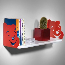 Wspornik półki dziecięcy stalowy żółty 182x188mm BUBU 18 2szt.