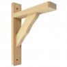 Wspornik półki drewniany buk 230x170mm mod. 18
