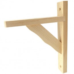 Wspornik półki drewniany buk 230x170mm mod. 18