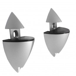 Podpórka regulowana do półek 1-21mm srebrna 2szt. ICEBERG 4 ref.450