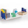 Wspornik półki dziecięcy stalowy niebieski 170x178mm IPPO 17 2szt.