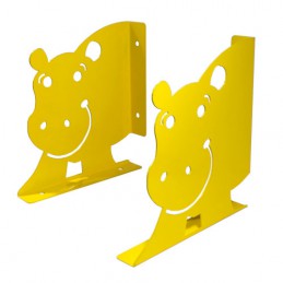 Wspornik półki dziecięcy stalowy żółty 170x178mm IPPO 17 2szt.