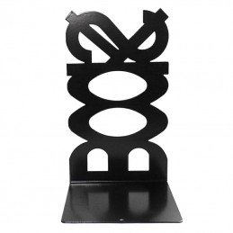 Podpórka do książek stalowa czarna 210x120mm mod. BOOKS