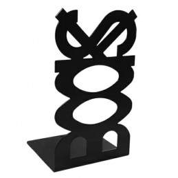 Podpórka do książek stalowa czarna 210x120mm mod. BOOKS