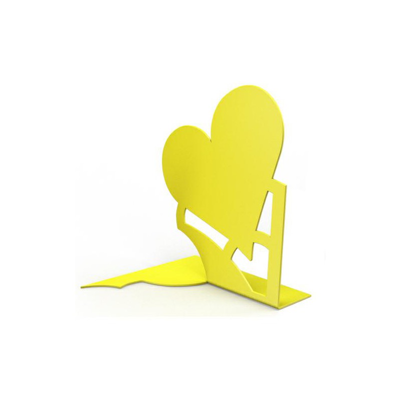 Podpórka do książek 190x146mm mod. MON AMOUR żółta