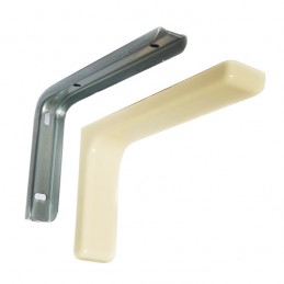 Wspornik półki kość słoniowa 80x117mm mod. LEONARDO, 2szt.