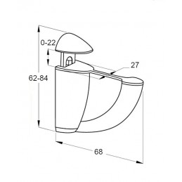 Podpórka LUNA 7 czerwona blister2szt 100