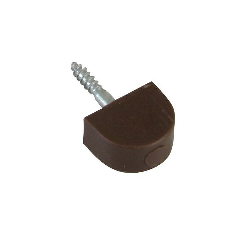 Podpórka meblowa 14mm brązowa z wkrętem mod.165