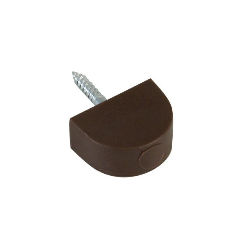 Podpórka meblowa 20mm brązowa z wkrętem mod.165