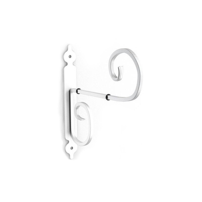 Wspornik półki stalowy biały 210x245mm RICCIOLO 21