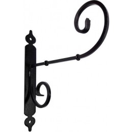 Wspornik półki stalowy czarny młotkowany 210x245mm RICCIOLO 21