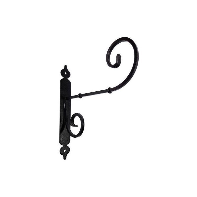 Wspornik półki stalowy czarny młotkowany 210x245mm RICCIOLO 21