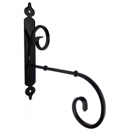 Wspornik półki stalowy czarny młotkowany 210x245mm RICCIOLO 21