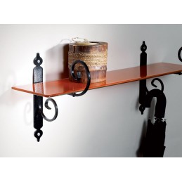 Wspornik półki stalowy miedź młotkowana 210x245mm RICCIOLO 21