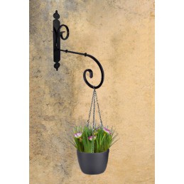 Wspornik półki stalowy miedź młotkowana 210x245mm RICCIOLO 21