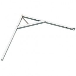 Wspornik półki składany stalowy biały 445x415mm mod. 5
