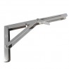 Wspornik półki składany stalowy niklowany 300x155mm mod. 800