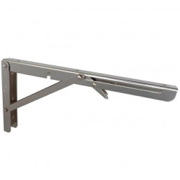 Wspornik półki składany stalowy niklowany 300x155mm mod. 800