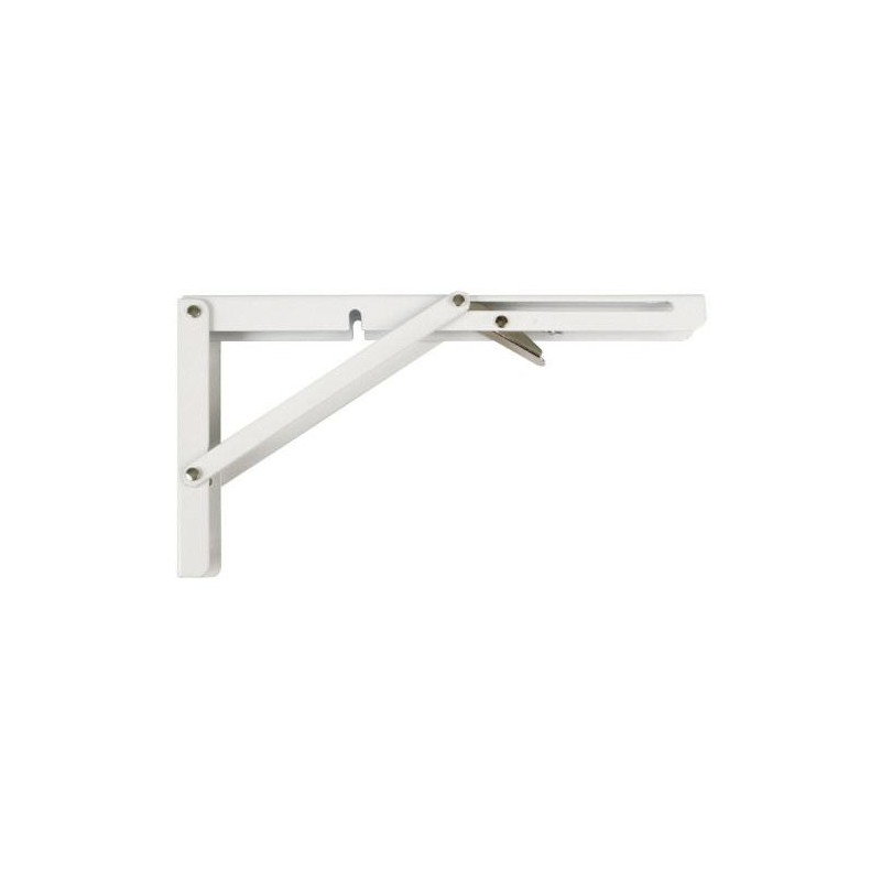 Wspornik półki składany stalowy biały  400x215mm mod. 800