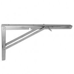 Wspornik półki składany stalowy niklowany 400x215mm mod. 800