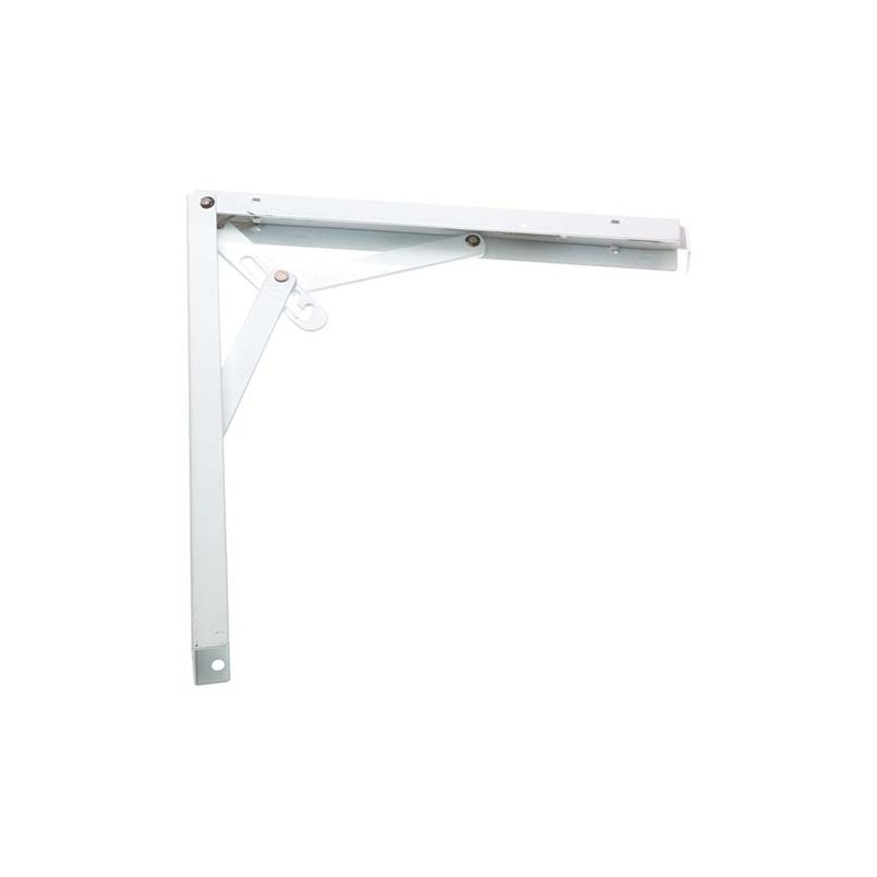 Wspornik półki składany stal biały 200x200mm mod. 8