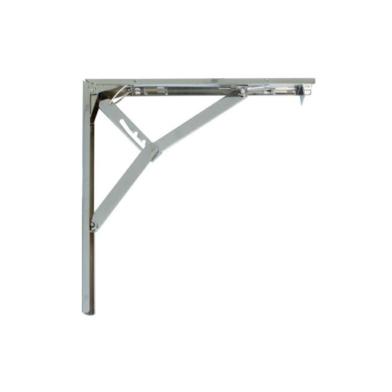 Wspornik półki składany stalowy chromowany 400x400mm mod. 8