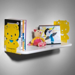 Wspornik półki dziecięcy stalowy żółty 140x210 mm SUSY 14 (2 szt.)