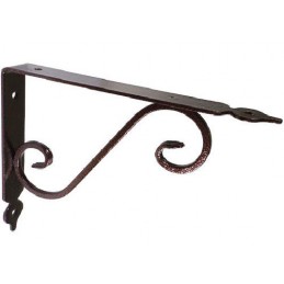 Wspornik półki stalowy miedź młotkowana 110x140mm TOSCANIA 14