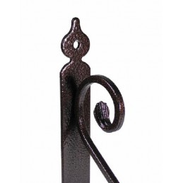 Wspornik półki stalowy miedź młotkowana 110x140mm TOSCANIA 14