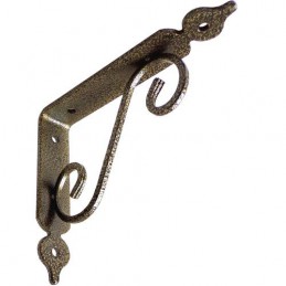 Wspornik półki stalowy złoty młotkowany 110x140mm TOSCANIA 14