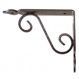 Wspornik półki stalowy złoty młotkowany 110x140mm TOSCANIA 14