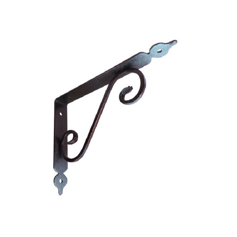 Wspornik półki stalowy rdzawy rustykalny 110x140mm TOSCANIA 14