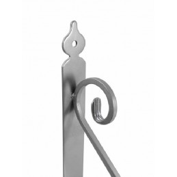 Wspornik półki stalowy srebrny 110x140mm TOSCANIA 14